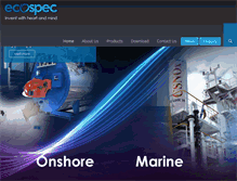 Tablet Screenshot of ecospec.com